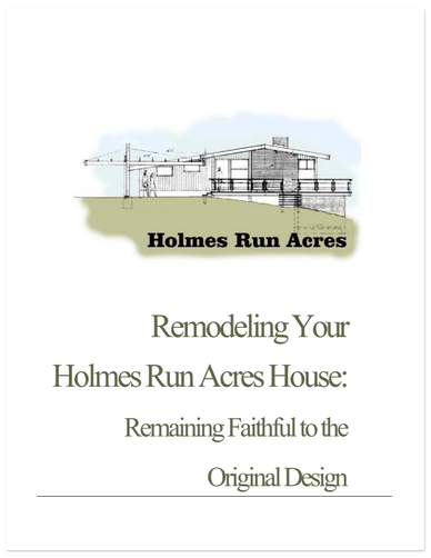 Remodeling Your Holmes Run Acres House: Remaining Faithful to the Original Design